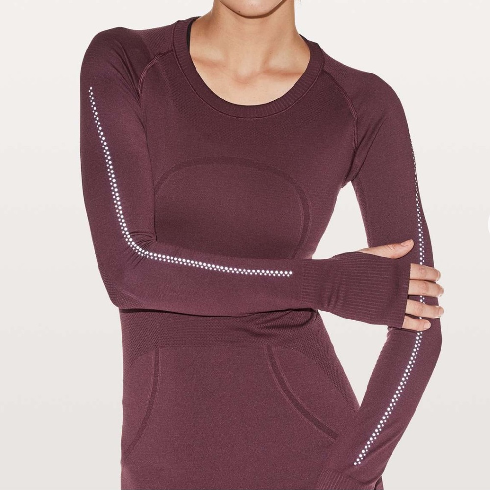 Lululemon Swiftly Tech Long Sleeve Crew * Reflective